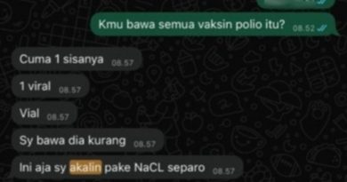Chat Diduga Internal Klinik Cito bicarakan Pengoplosan Vaksin Pakai NaCl dan penggunaan Vaksisn Kadaluwarsa